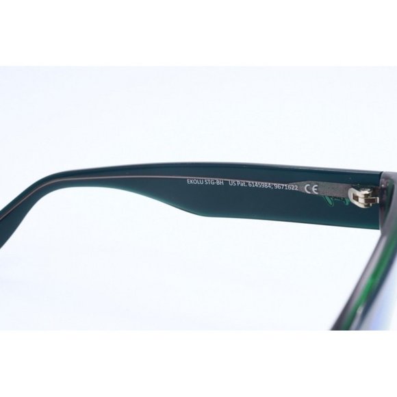 Maui Jim EKOLU MJ 867-06D Green Square Sunglasses Blue Polarized Lens 53… - Picture 5 of 7